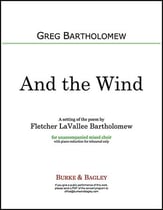 And the Wind SATB choral sheet music cover